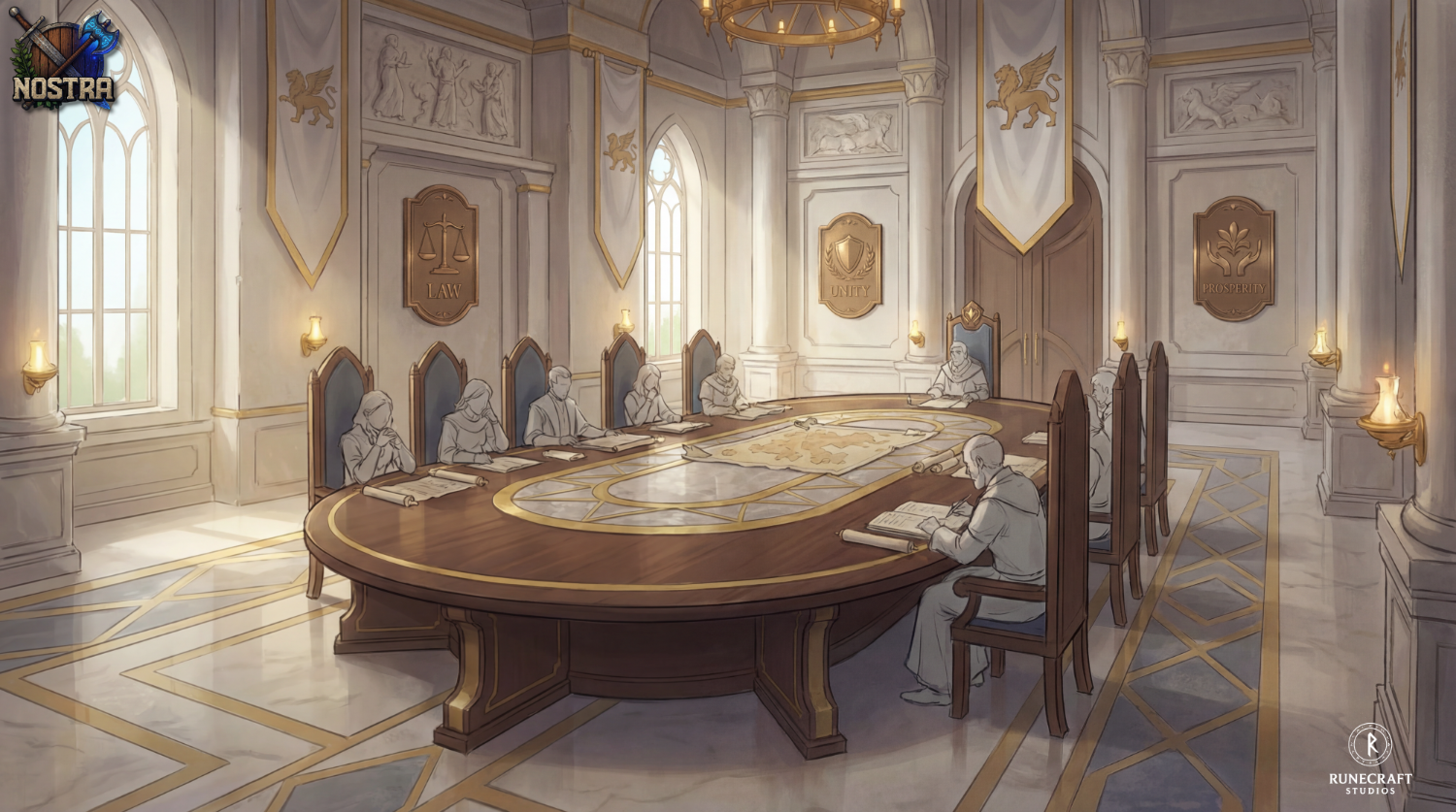 Nostra - Command Room Pixel Art Artwork