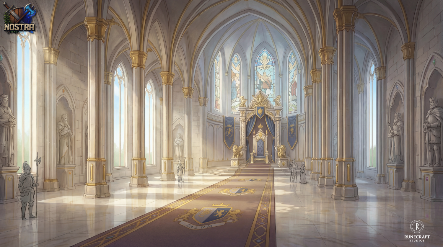 Nostra - The Throne Room Pixel Art Artwork